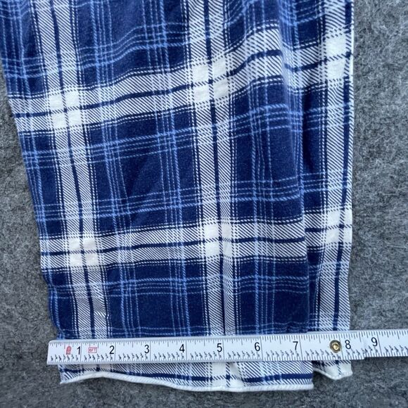 Psycho Bunny Lounge Pants Mens Small Blue Flannel Pajama Sleepwear Stretch - Picture 6 of 7
